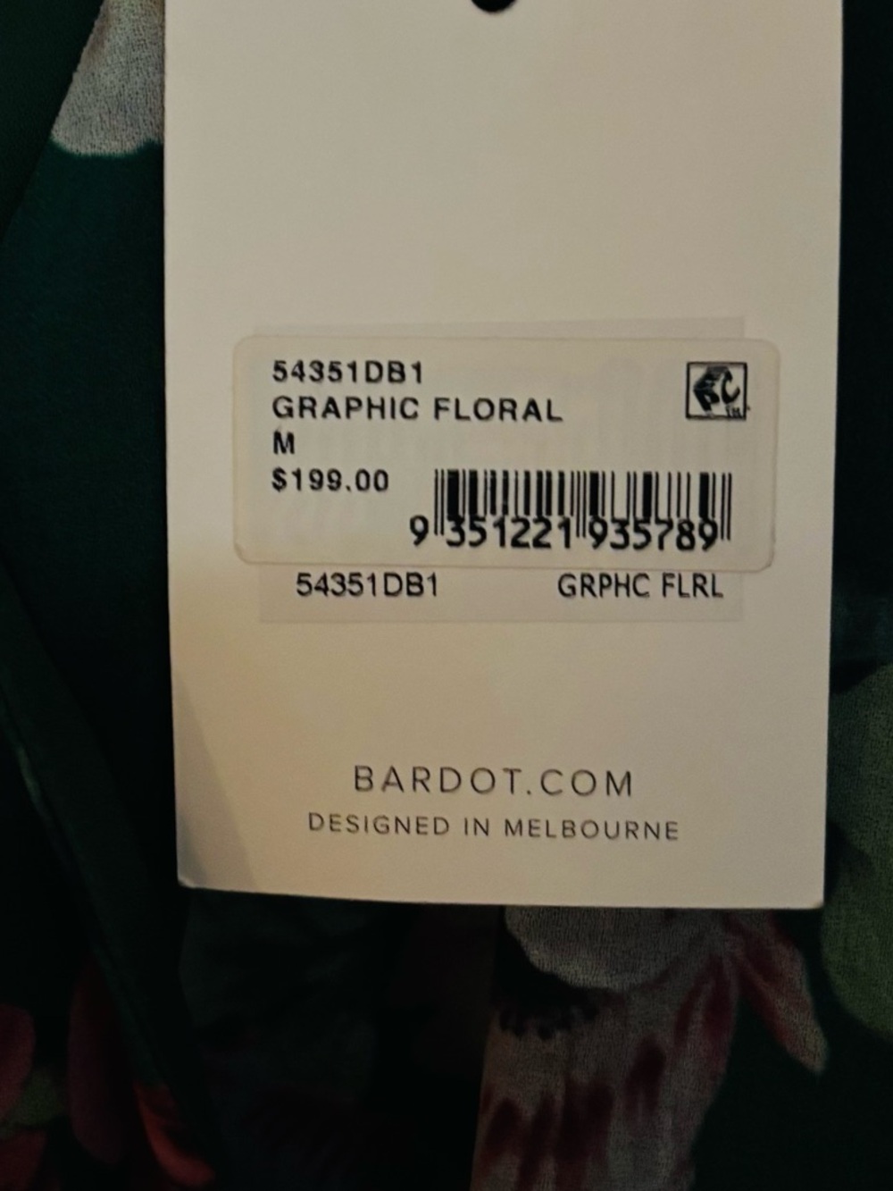 Bardot Green Floral Maxi Dress with Belt - Picture 3 of 7